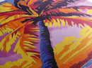 Palm Tree Sunset, Tropical Beach, Canvas Print, Coastal Wall Art, Boho Home Decor, Large Artwork, Vibrant Painting, Living Room Art