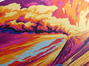 Volcano Eruption, Dramatic Nature Art, Canvas Print, Fiery Landscape Painting, Bold Wall Decor, Living Room Art, Adventure Inspired Decor