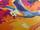 Flying Seagull, Ocean Sunset, Coastal Bird, Colorful Sky, Framed Canvas Print, Nautical Wall Art, Beach House Decor, Bold Landscape