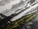 Foggy Forest, Mountain Landscape, Monochrome Wall Art, Framed Canvas Print, Modern Home Decor, Living Room Artwork, Nature Print
