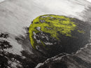 Mossy Rock, Abstract Nature, Green and Black Art, Canvas Print, Rustic Wall Decor, Boho Artwork, Modern Farmhouse Decor