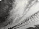 Coastal Storm, Dramatic Beach Scene, Black and White Seascape, Modern Coastal Art, Neutral Wall Decor, Canvas Print, Living Room Art