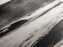 Stormy Ocean Wave, Black and White Seascape, Coastal Wall Art, Nautical Decor, Minimalist Artwork, Beach House Vibes, Framed Canvas Print