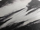 Serene Waters, Mountain Lake, Foggy Landscape, Canvas Print, Black and White Art, Minimalist Home Decor, Rustic Cabin Wall Art, Office Art
