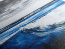 Ocean Wave, Beach Wall Art, Coastal Decor, Nautical Art, Large Wall Art, Blue Abstract, Modern Art, Living Room Decor, Framed Canvas Print