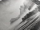 Misty Mountains, Monochrome Landscape, Nature Wall Art, Canvas Print, Scenic Home Decor, Adventure Lover Gift, Black and White Art