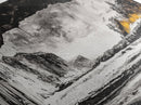 Frozen Cave, Monochrome Landscape, Framed Canvas Print, Winter Wall Art, Dramatic Nature Scene, Home Office Decor, Unique Black and White Art