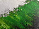 Abstract Green, Modern Minimalist Art, Textured Nature Print, Earthy Wall Decor, Framed Canvas Print, Office Wall Art, Contemporary Home Decor