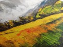 Rolling Hills, Golden Fields, Nature Landscape Art, Framed Canvas Print, Rustic Home Decor, Modern Farmhouse Wall Art, Large Artwork