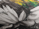 Lotus Flower, Zen Wall Art, Minimalist Decor, Canvas Print, Black and White Botanical Art, Spa Room Decor, Meditation Space, Modern Artwork