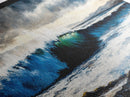 Powerful Ocean Wave, Realistic Seascape Art, Blue Water Wall Decor, Coastal Living Room Art, Surfer Beach Print, Framed Canvas Print