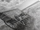 Prairie Wagon, Western Landscape, Old West Photography, Framed Canvas Print, Farmhouse Entryway or Rustic Fall Living Room Art