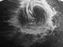 Ocean Vortex, Dramatic Waves, Sea Swirl, Storm Art, Framed Canvas Print, dark abstract art, gaming room decor, black and white power art