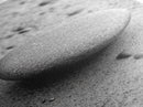 Smooth Beach Stone, Minimalist Sand Texture, Natural Balance, Canvas Print, Spa Room Wall Art, Calm Earthy Interior Style
