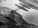 Sea Cave View, Ocean Reflections, Nature Escape, Framed Canvas Print, Beach House Wall Art, Zen Decor, Black and White Coastal Style