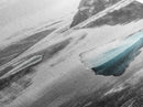 Iceberg, Glacier Reflection, Arctic Landscape, Serene Water, Framed Canvas Print, Minimalist Wall Art, Bathroom or Bedroom Photography