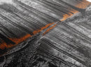 Reflected Forest, Orange Leaves, Tranquil River, Monochrome Fall, Canvas Print, Rustic Decor, Bedroom Wall Art, Woodland Scene