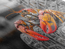 Bold Lobster, Nautical Art, Coastal Living, Red Claw, Framed Canvas Print, Beach House Wall Art, Kitchen Decor, Color Splash Style