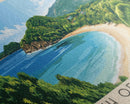 Beach of Oued Laou, Morocco Panoramic Print, Vacation Gift, Morocco Wall Art, Beach Painting, Beach Decor, Beach Or Lakehouse Art