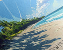 Bowman’s Beach, Florida Panoramic Print, Vacation Gift, Florida Wall Art, Beach Painting, Beach Decor, Large Wall Art, Wood Frame Art