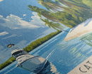 Cat Island, Bahamas Panoramic Beach Print, Vacation Gift, Bahamas Wall Art, Beach Painting, Beach Decor, Beach Painting