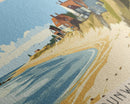 Dunwich Beach, United Kingdom Panoramic Print, Vacation Gift, United Kingdom Wall Art, Beach Painting, Beach Decor, Large Wall Art, Wood Frame Art