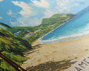 Flamenco Beach, Puerto Rico Panoramic Print, Vacation Gift, Puerto Rico Wall Art, Beach Painting, Beach Decor, Large Wall Art, Wood Frame Art