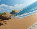 Pedn Vounder Beach, United Kingdom Panoramic Beach Print, Vacation Gift, United Kingdom Wall Art, Beach Painting, Beach Decor, Beach Painting