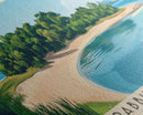Rabbit Island, Cambodia Panoramic Beach Print, Vacation Gift, Cambodia Wall Art, Beach Painting, Beach Decor, Beach Painting