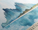 Chatham Island, New Zealand Watercolor Print, Vacation Gift, New Zealand Wall Art, Beach Painting, Beach Decor, Large Wall Art, Wood Frame Art
