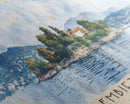 Embiez Island, France Watercolor Beach Print, Vacation Gift, France Wall Art, Framed Canvas Print, Framed Beach Painting
