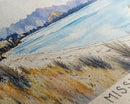 Mission Bay, New Zealand Watercolor Beach Print, Vacation Gift, New Zealand Wall Art, Beach Painting, Beach Decor, Beach Painting