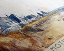 Mothecombe, United Kingdom Watercolor Print, Vacation Gift, United Kingdom Wall Art, Beach Painting, Beach Decor, Large Wall Art, Wood Frame Art