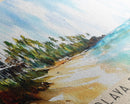 Playa Fronton, Dominican Republic Watercolor Print, Vacation Gift, Dominican Republic Wall Art, Beach Painting, Beach Decor, Large Wall Art, Wood Frame Art