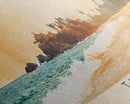 Talpe, Sri Lanka Watercolor Print, Vacation Gift, Sri Lanka Wall Art, Beach Painting, Beach Decor, Large Wall Art, Wood Frame Art