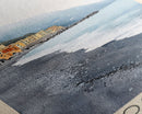 Camogli Beach, Italy Watercolor Beach Print, Vacation Gift, Italy Wall Art, Framed Canvas Print, Framed Beach Painting