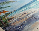 Cayo Levantado, Dominican Republic Watercolor Print, Vacation Gift, Dominican Republic Wall Art, Beach Painting, Beach Decor, Large Wall Art, Wood Frame Art