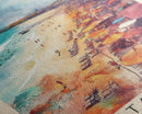 Kuta Beach, Indonesia Watercolor Print, Vacation Gift, Indonesia Wall Art, Beach Painting, Beach Decor, Large Wall Art, Wood Frame Art