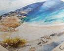 Navagio Beach, Greece Watercolor Beach Print, Vacation Gift, Greece Wall Art, Beach Painting, Beach Decor, Beach Painting
