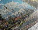 Santa Ana California Panoramic Print, Elegant Framed Canvas Print, Travel Poster Art, Home Decor, Living Room Wall Art