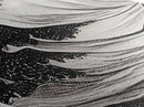 Abstract Wave Motion Diamond Shaped Ocean Scene Black White Canvas Textured Print Coastal Wall Art Living Room Modern Nautical Decor