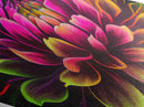 Rainbow Flower Canvas Textured Print, Diamond Shaped Wall Art,  Floral Decor, Flower Painting Print
