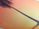 Synth Wave Palm Tree at Sunset, Framed Canvas Art, Wood Framed Canvas Texture Wall Art, Diamond Shaped Decor, Retro Wall Art