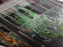 Graffiti Train Scene – Diamond Shaped Canvas Art Print with abandoned urban train, grunge graffiti photography, street art inspired wall piece