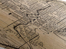 Tulsa Diamond Shaped City Map, Custom Diamond Shaped Wall Art, City Map Canvas