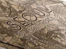 Seoul - South Korea Diamond Shaped Travel Poster, Custom Diamond Shaped Wall Art, City Map Canvas