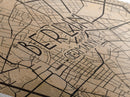 Berlin - Germany Diamond Shaped Travel Poster, Custom Diamond Shaped Wall Art, City Map Canvas