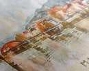 Maribor Slovenia Panoramic Travel Poster, Framed Canvas Print or Metal Wall Art, Travel Art, Home Decor, Panoramic Painting, Midcentury Art