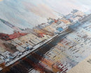 Narva Estonia Panoramic Travel Poster, Framed Canvas Print or Metal Wall Art, Travel Art, Home Decor, Panoramic Painting, Midcentury Art