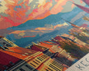 Kecskemet Hungary Wall Art, Panoramic Travel Poster, Panoramic Framed Canvas Print, City Wall Art, Wall Hanging Home Decor, Travel Art